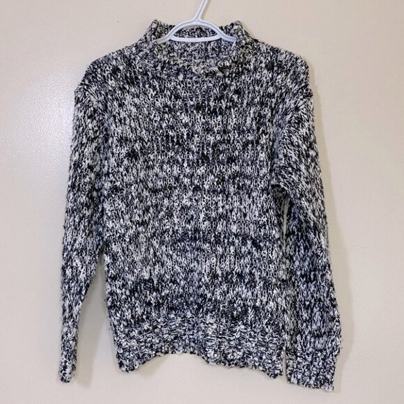 Vintage Cadogan Court Sportswear White  Confetti Mock Neck Sweater M - Picture 9 of 9